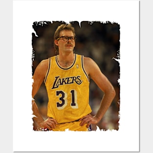 Kurt Rambis - Vintage Design Of Basketball Posters and Art